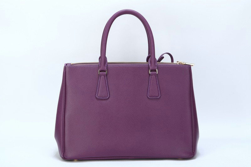 2014 Prada saffiano calfskin 33cm tote BN2274 purple